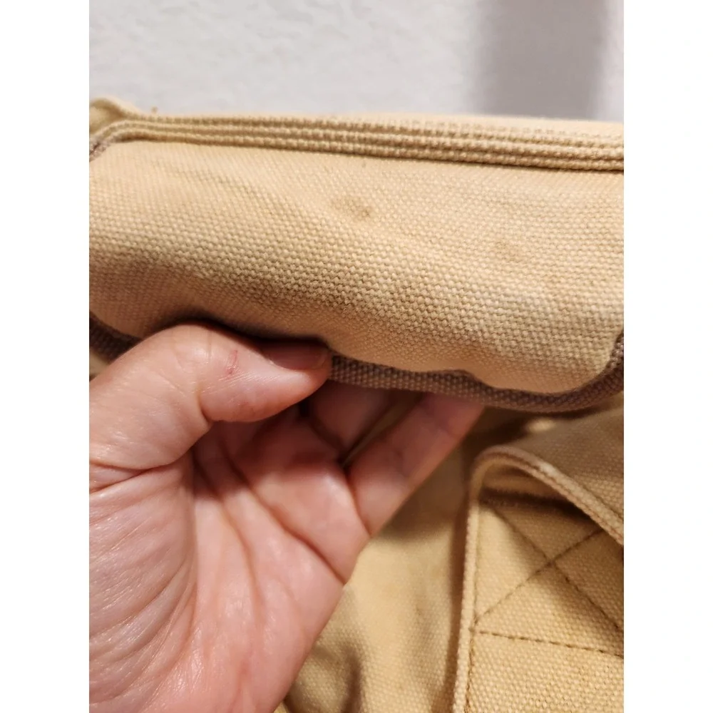 Benny Gold Canvas Duffel Bag Tan Workwear Travel‎ Gym Carryall YKK Zipper 21